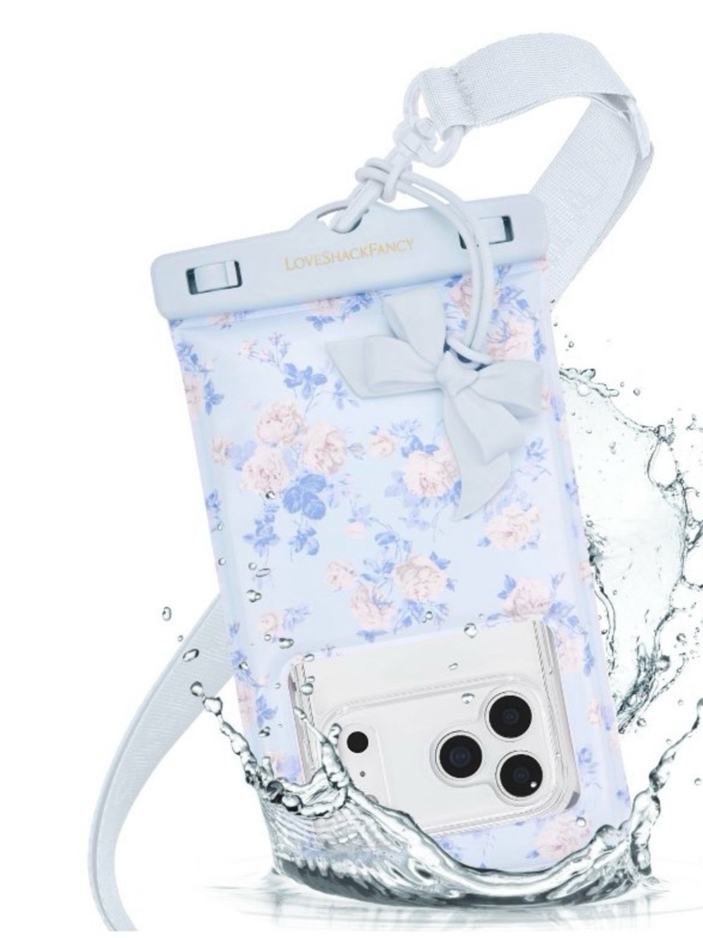 LoveShackFancy x Target - CaseMate Everblooming Rosettes Waterproof Phone Pouch